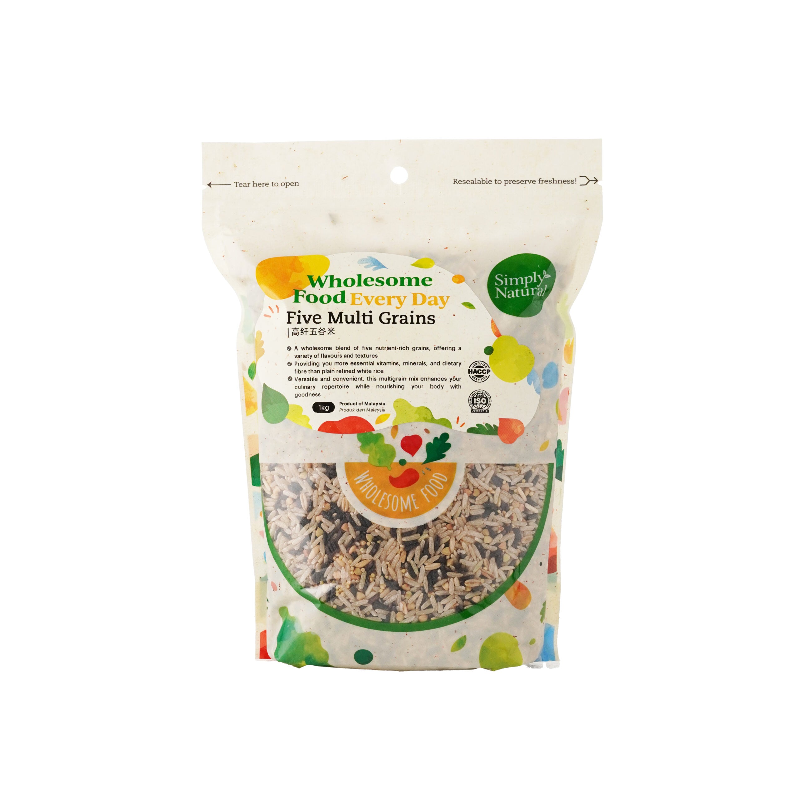 Simply Natural Five Multigrain/Multi grains Rice 1kg – ZENXIN ORGANIC