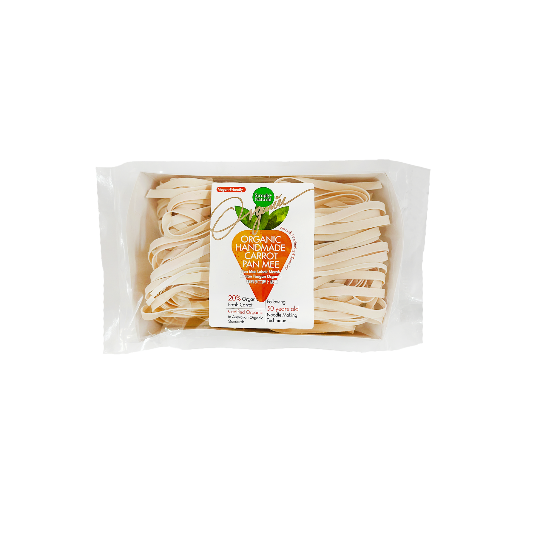 Simply Natural Organic Handmade Carrot Pan Mee 200g