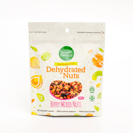 Simply Natural Dehydrated Berry Mixed Nuts 220g