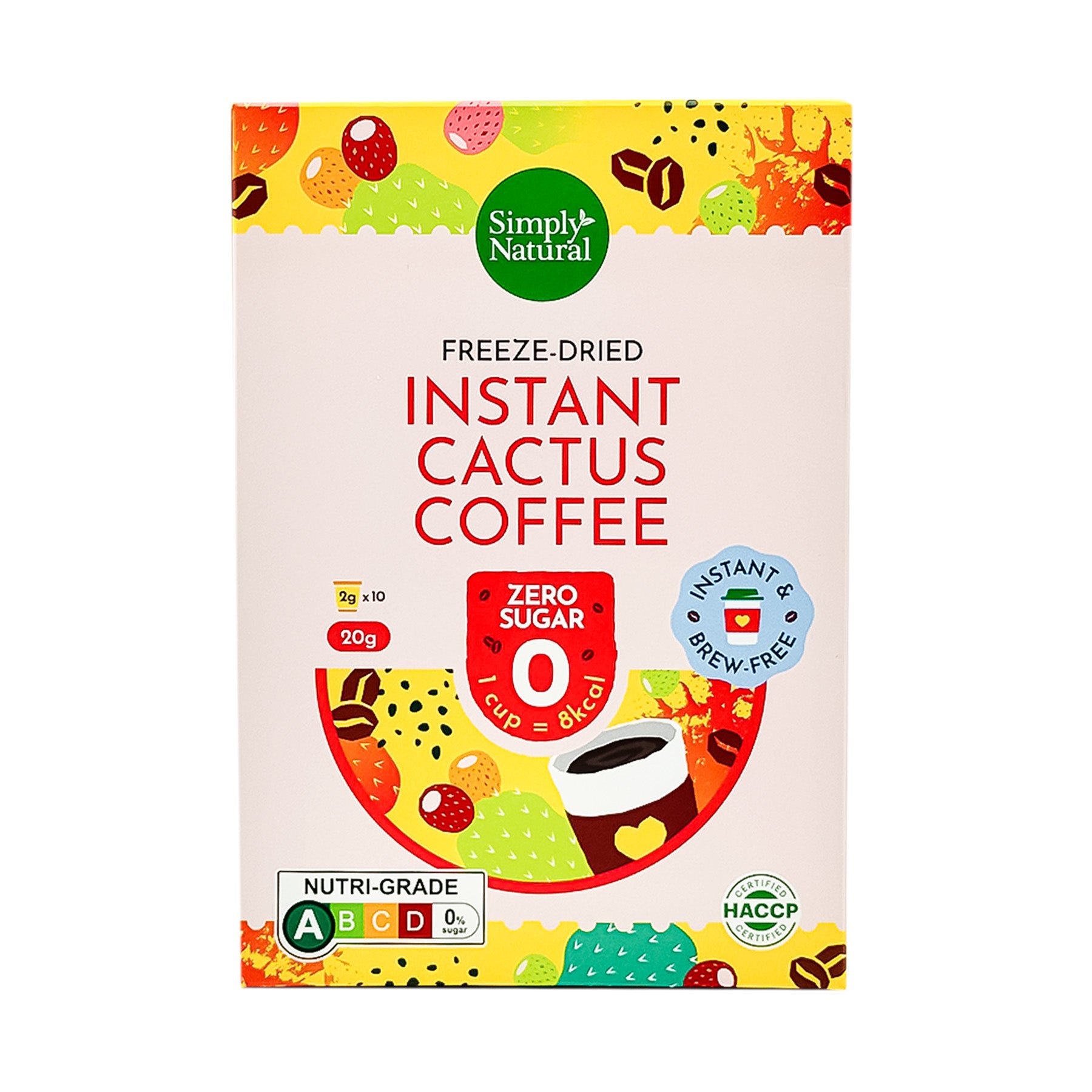 Simply Natural Freeze-Dried Instant Cactus Coffee 20g – ZENXIN ORGANIC