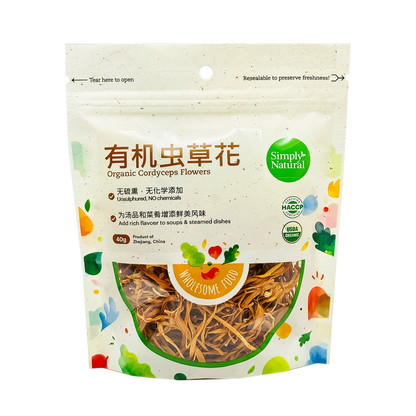 Simply Natural Organic Cordyceps Flowers
