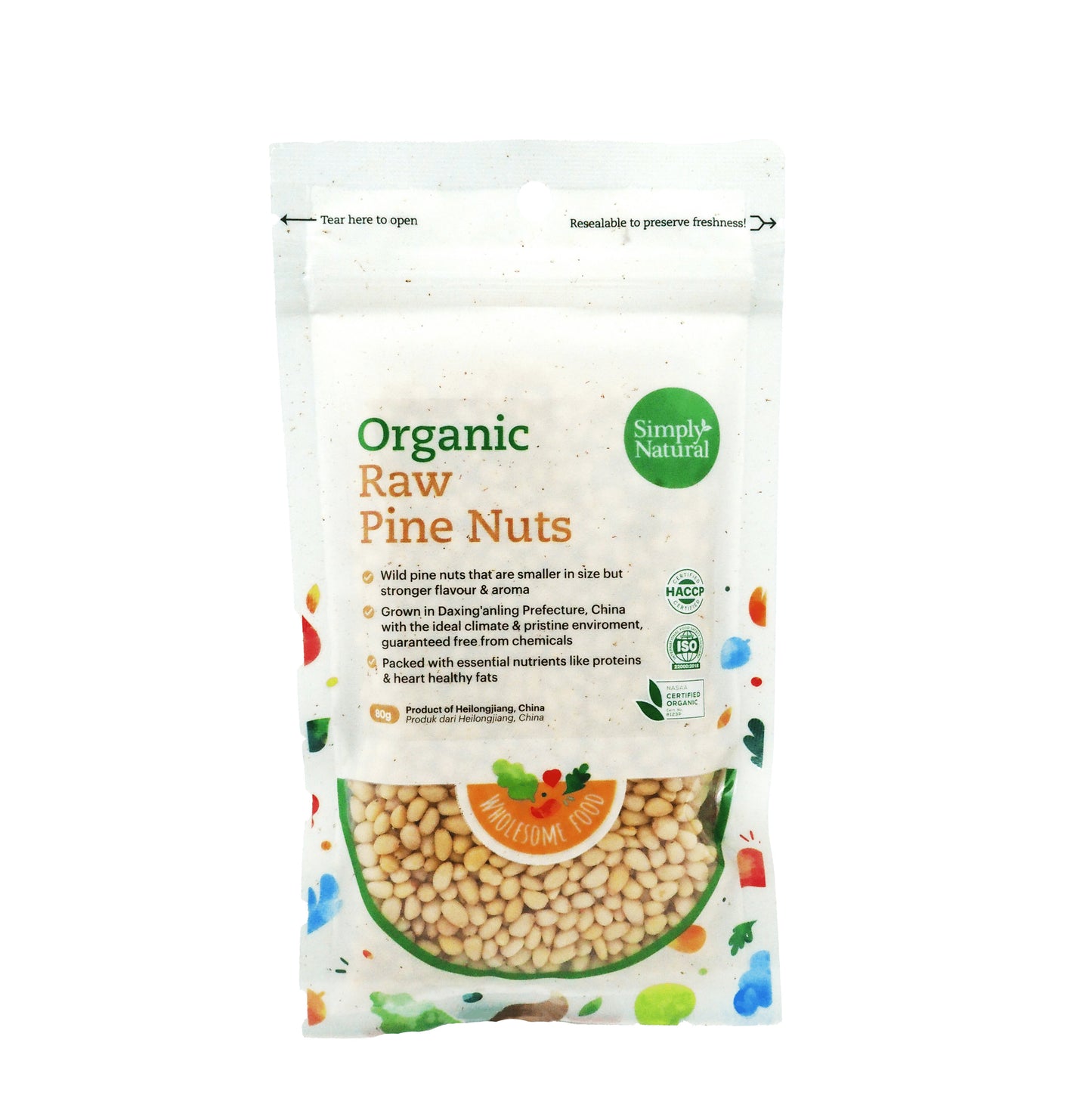 Simply Natural Raw Pine Nuts 80g