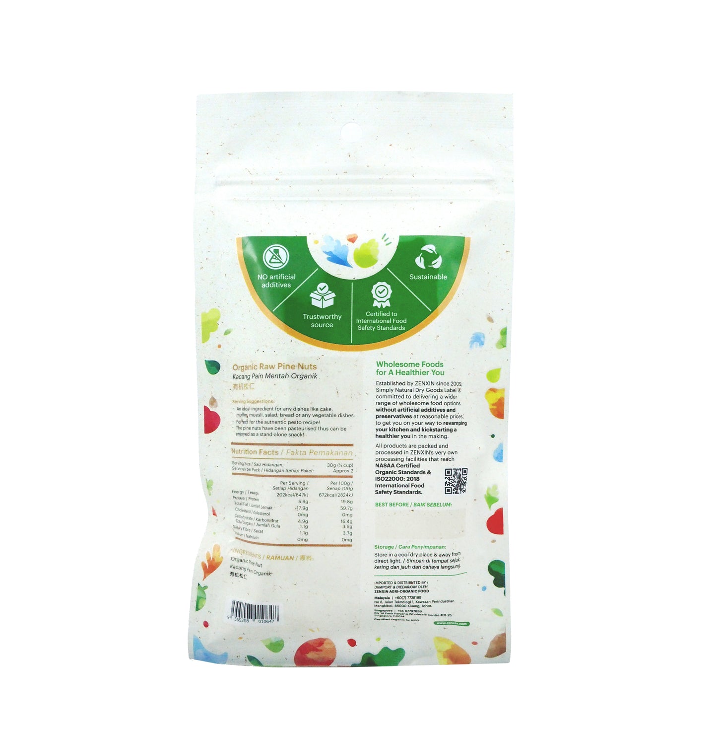 Simply Natural Raw Pine Nuts 80g