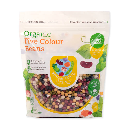 Simply Natural Five Colour Beans 500g