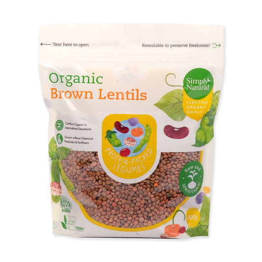 Simply Natural Organic Brown Lentils 500g