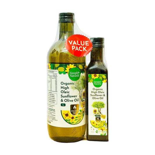 Simply Natural Organic Cooking Oil Gourmet Set 1.25L