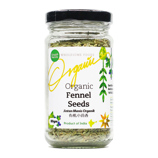 Simply Natural Organic Fennel Seeds 80g