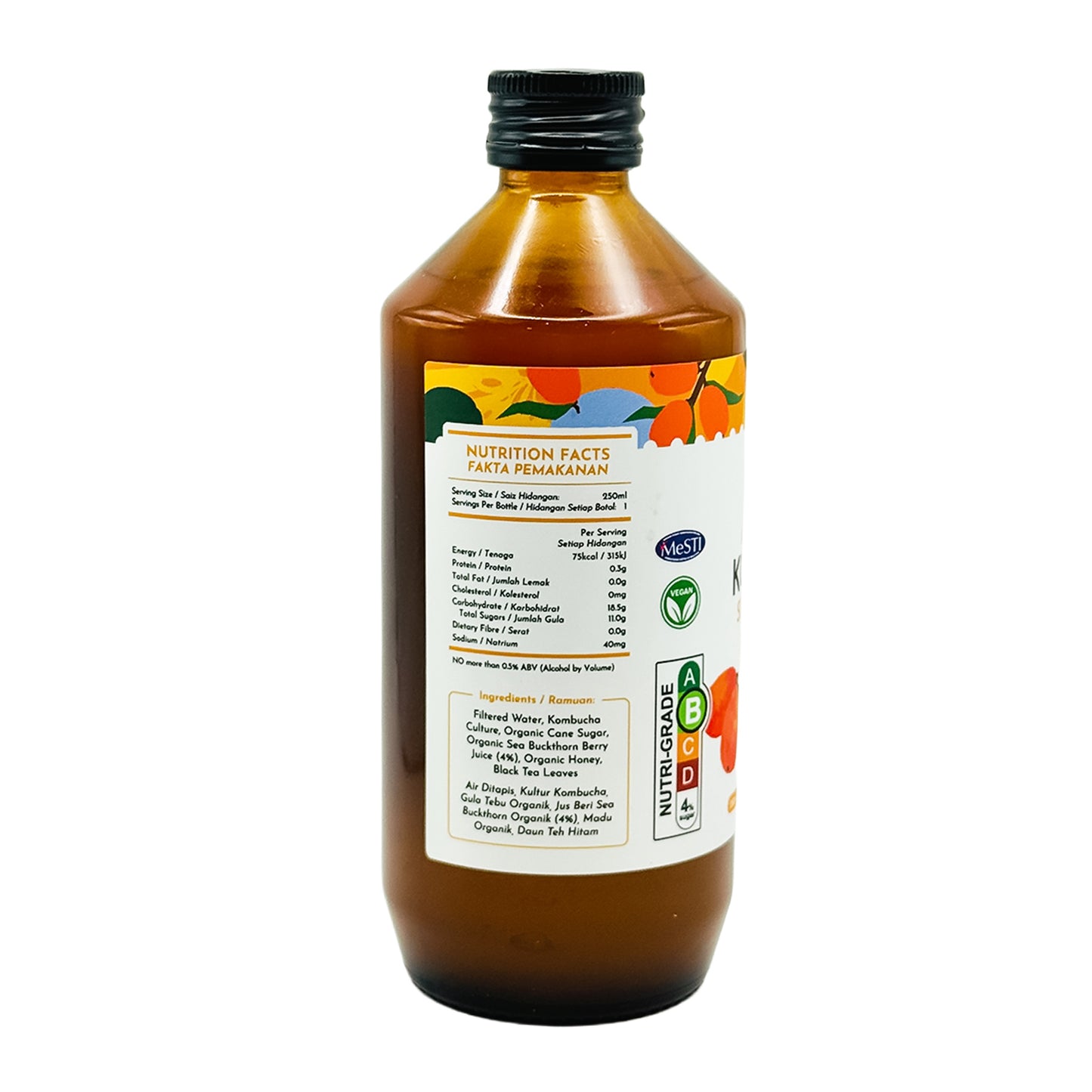 Simply Natural Sea Buckthorn Kombucha 250ml