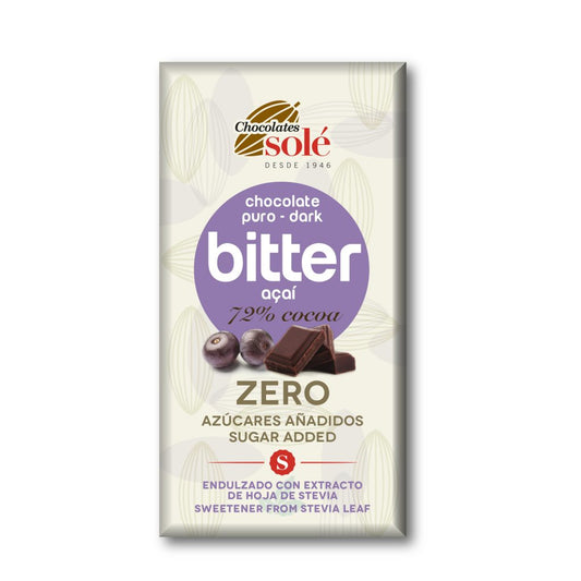 Solé Zero Sugar Chocolate Stevia W Acai 100g