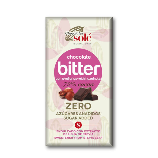 Solé Zero Sugar Chocolate Stevia W Hazelnut 100g