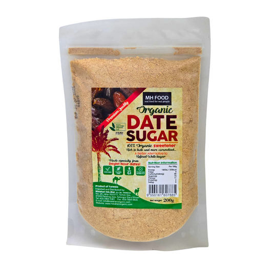 MH FOOD Organic Date Sugar 200g Tunesia