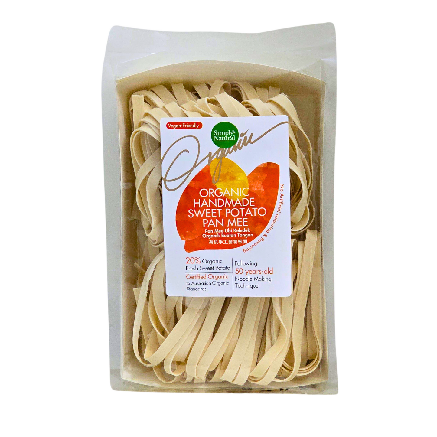 Simply Natural Organic Handmade Sweet Potato Pan Mee 200g Malaysia