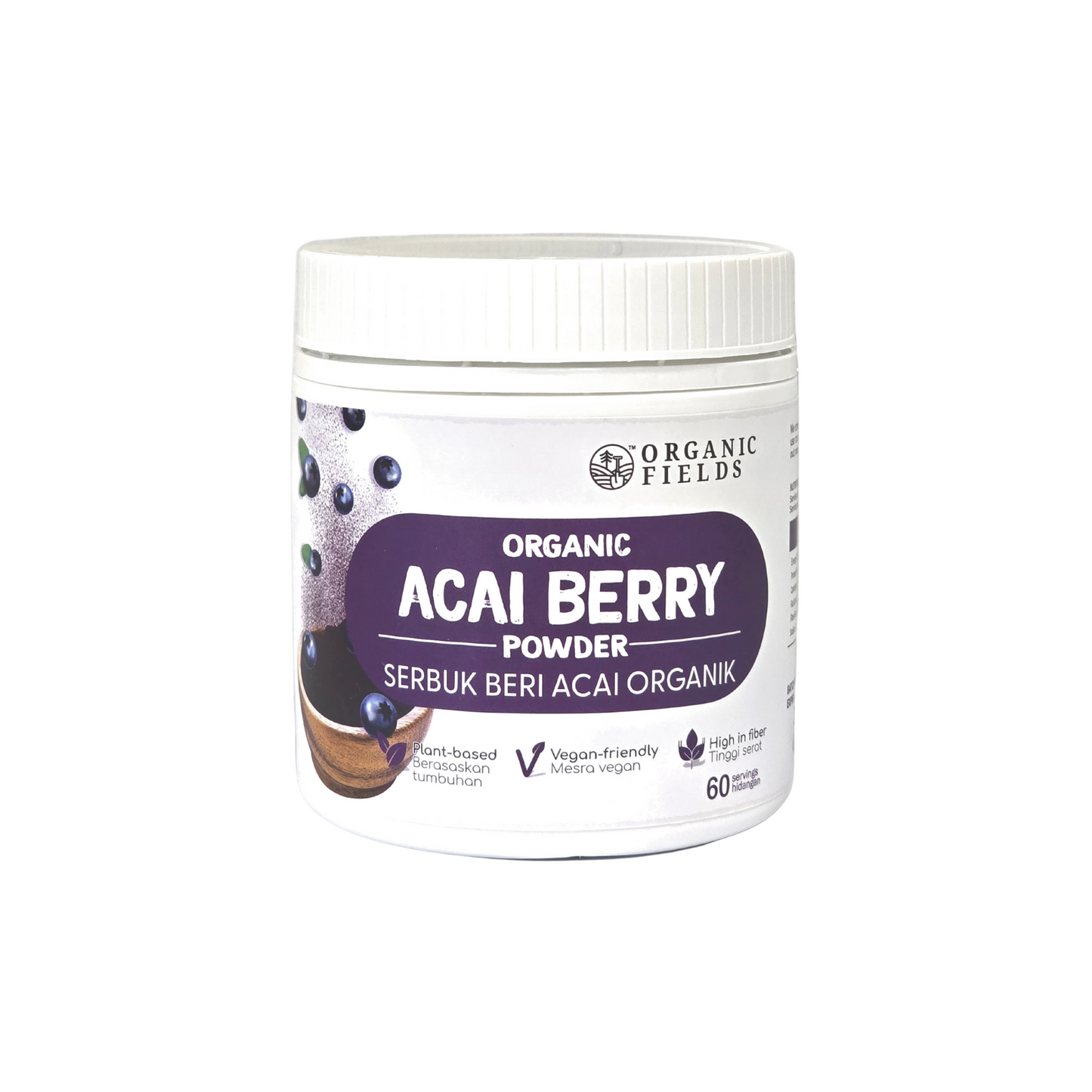 Organic Fields Organic Acai Berry Powder 120g