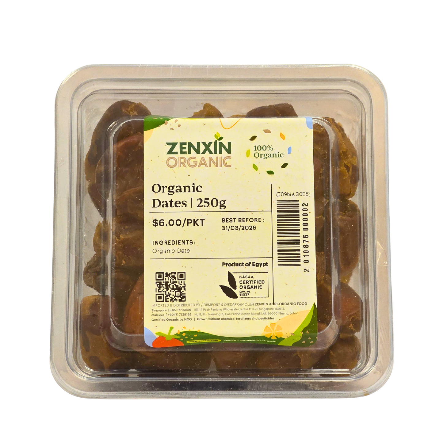 Organic Dates 250g