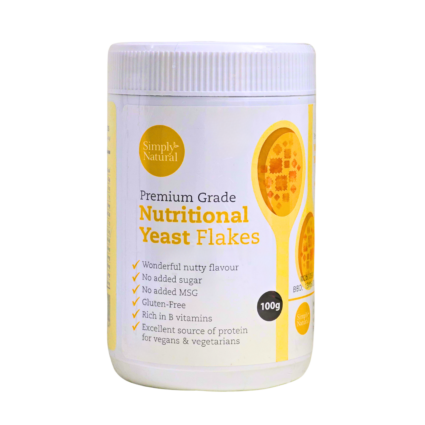 Simply Natural Premium Grade Nutritional Yeast Flakes 100g