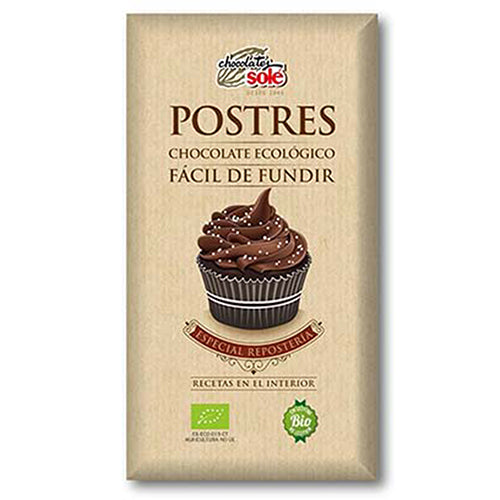 Solé Organic Dark Chocolate Postres Dessert 200g