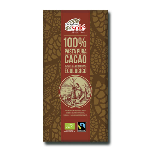 Sole Organic Chocolate 100% 90g