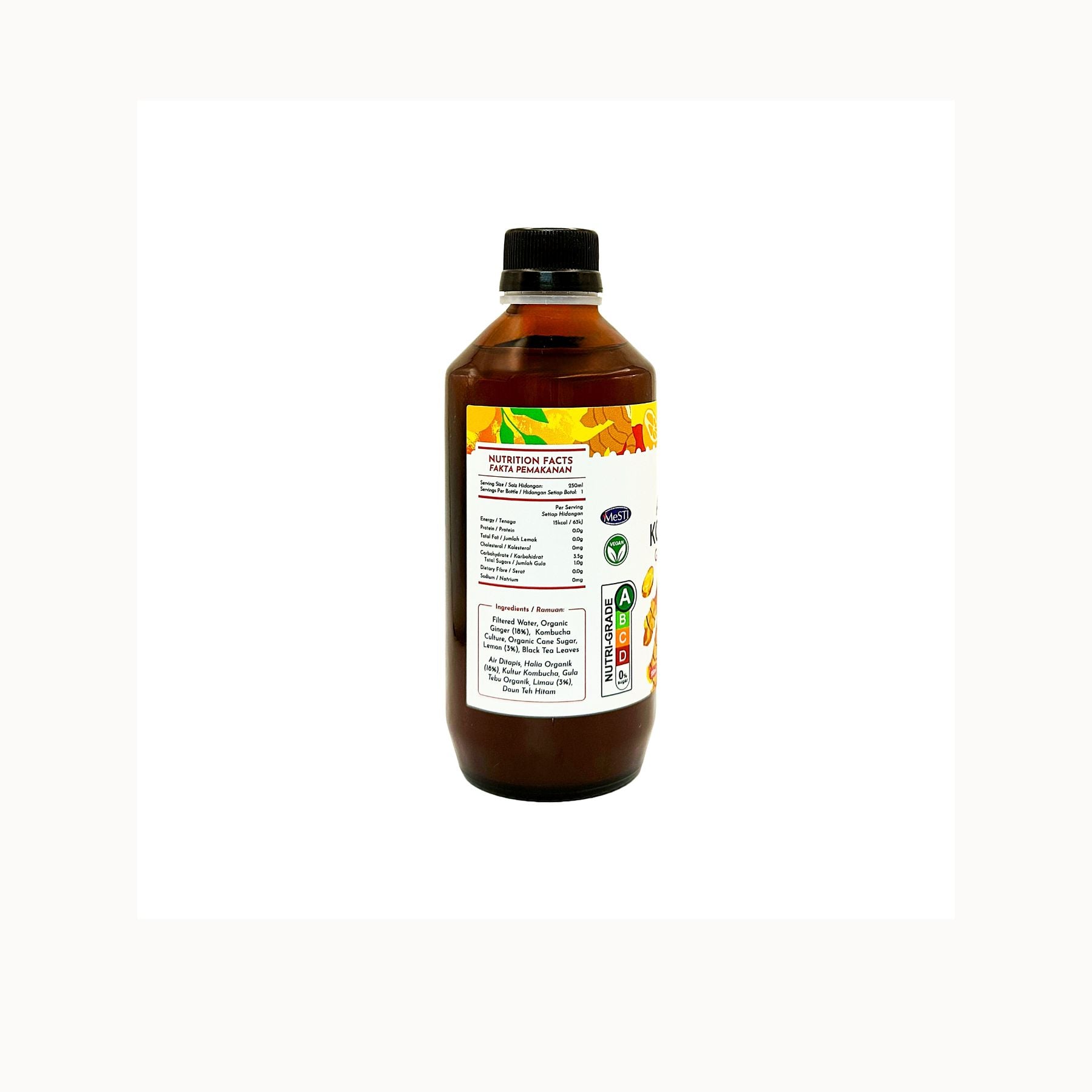 Simply Natural Ginger Lemon Kombucha EA 250ml
