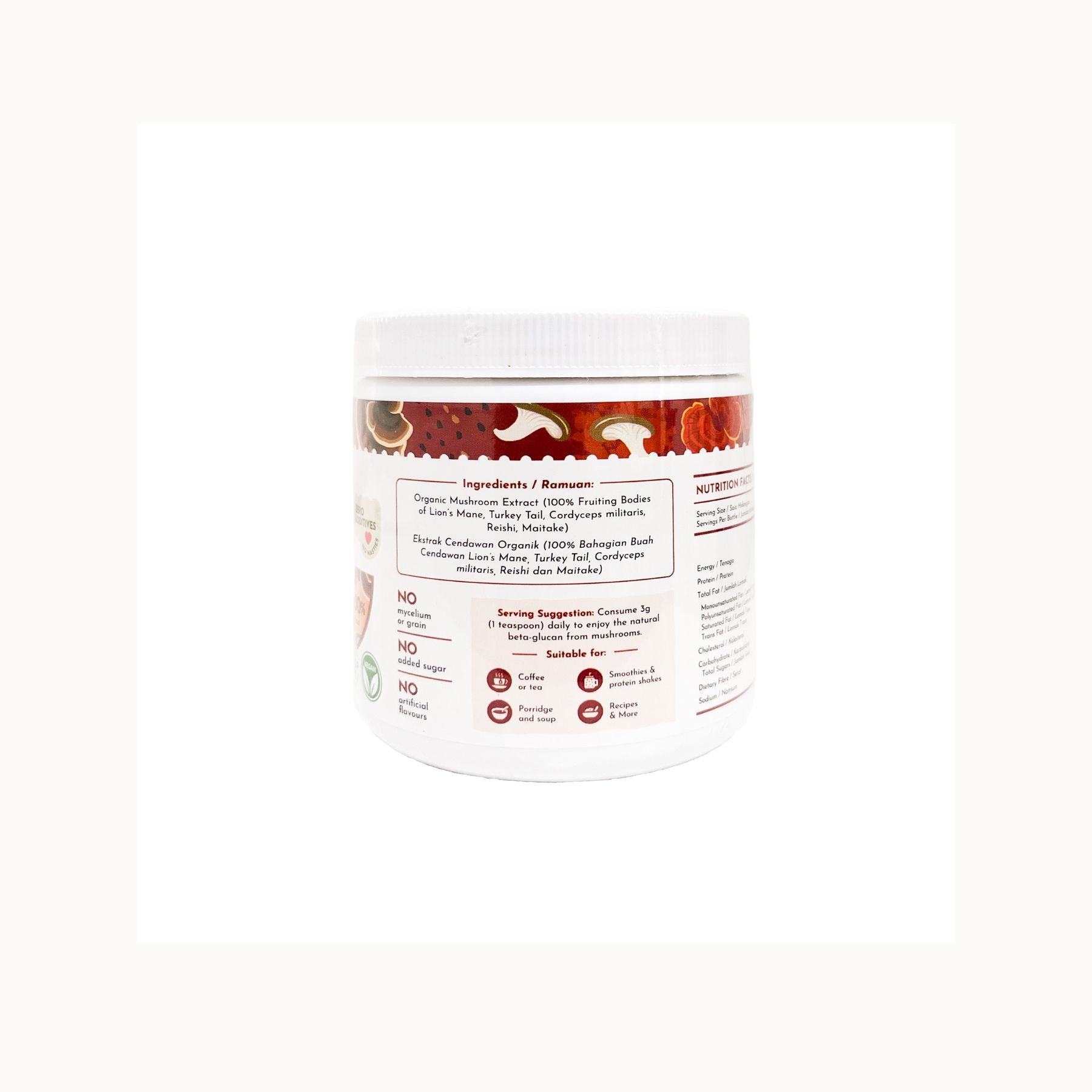 Simply Natural Organic Mushroom Immunity Blend EA 75g