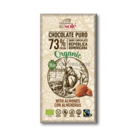 Organic Dark Chocolate 73% Almond 150g